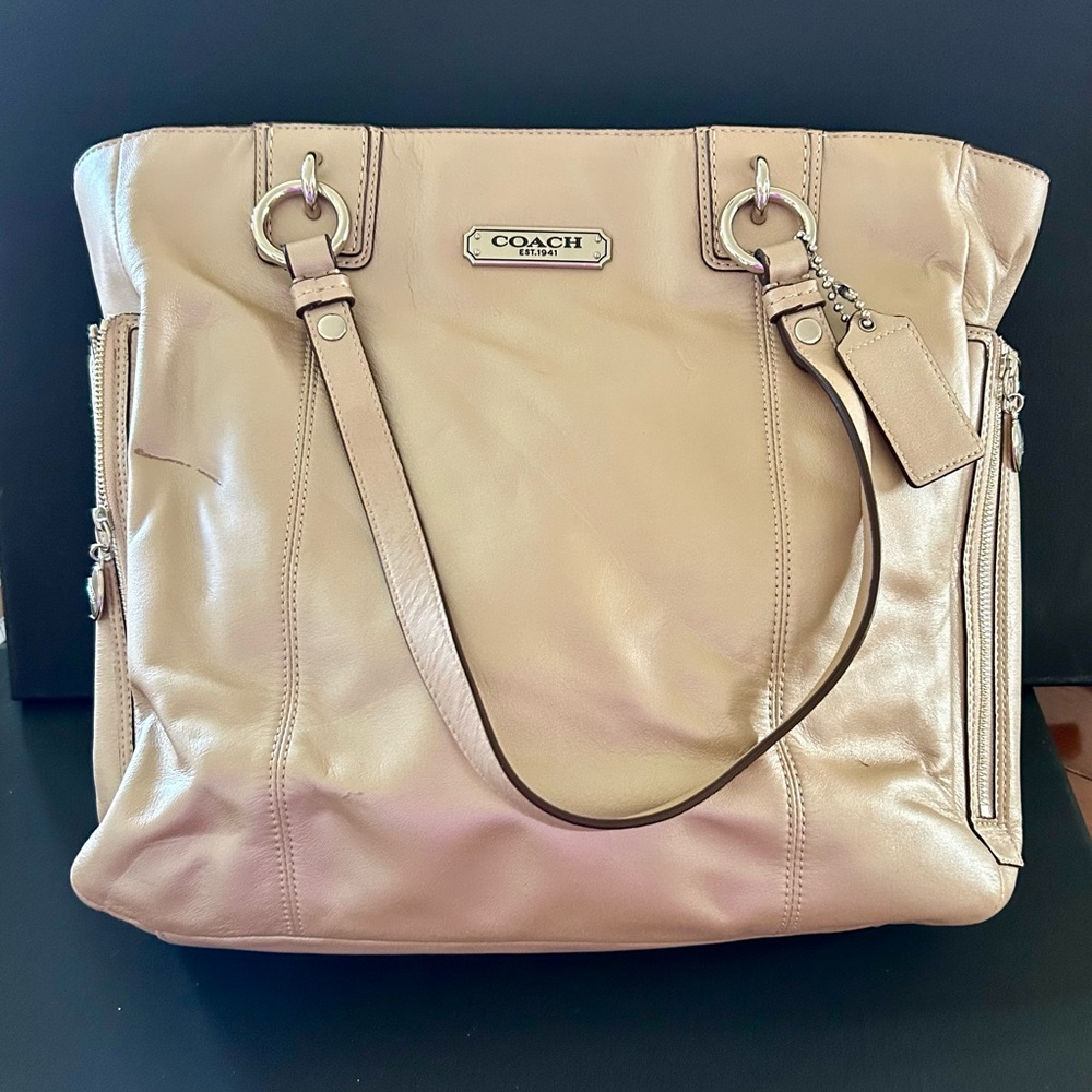 Coach shimmer bag NWOT